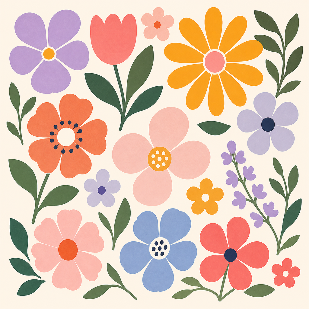 Retro Floral Pic Pack