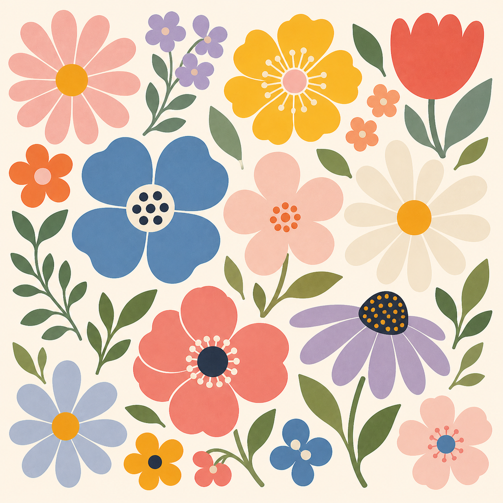 Retro Floral Pic Pack