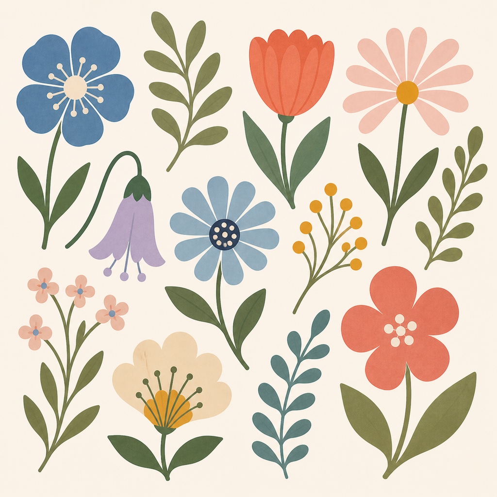 Retro Floral Pic Pack
