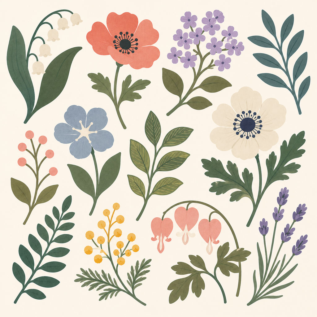 Retro Floral Pic Pack